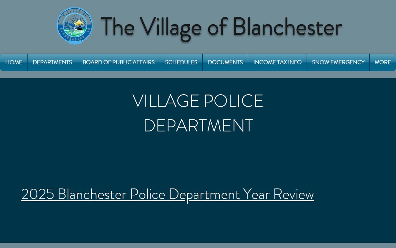Clinton County Blanchester Police public records source for arrest records