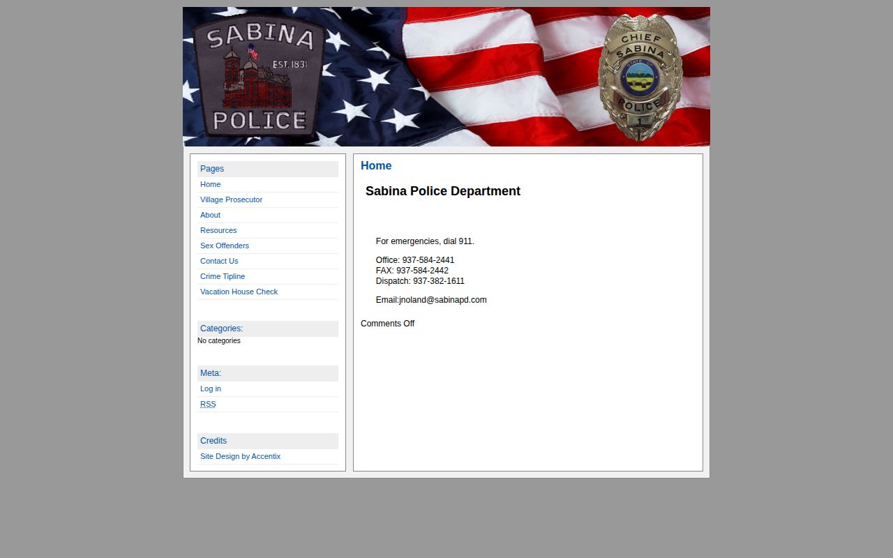 Clinton County Sabina Police source for arrest records